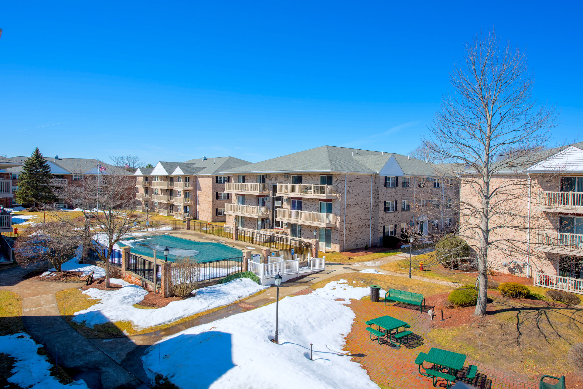 Community pool and grounds