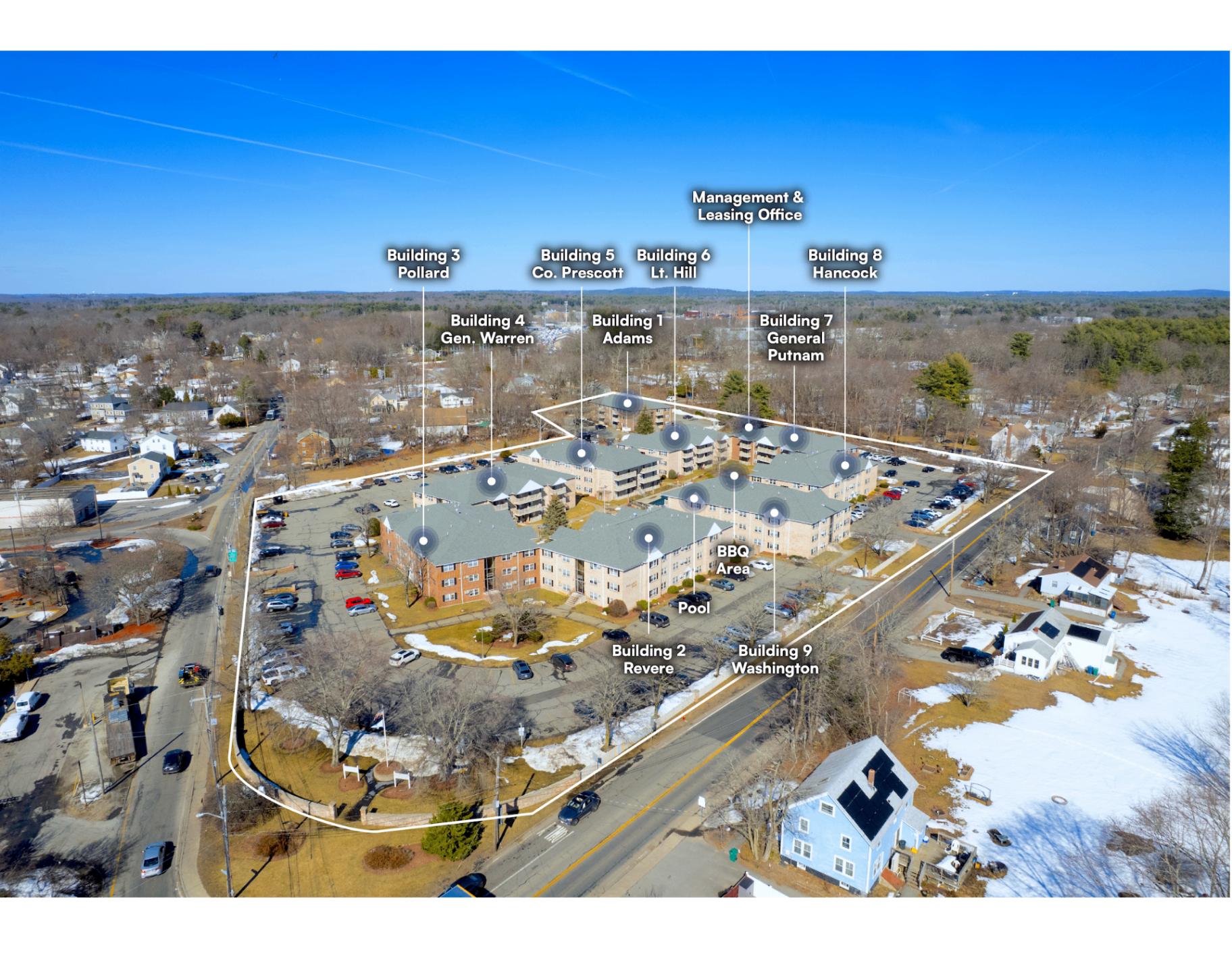 Parlmont Park aerial site plan